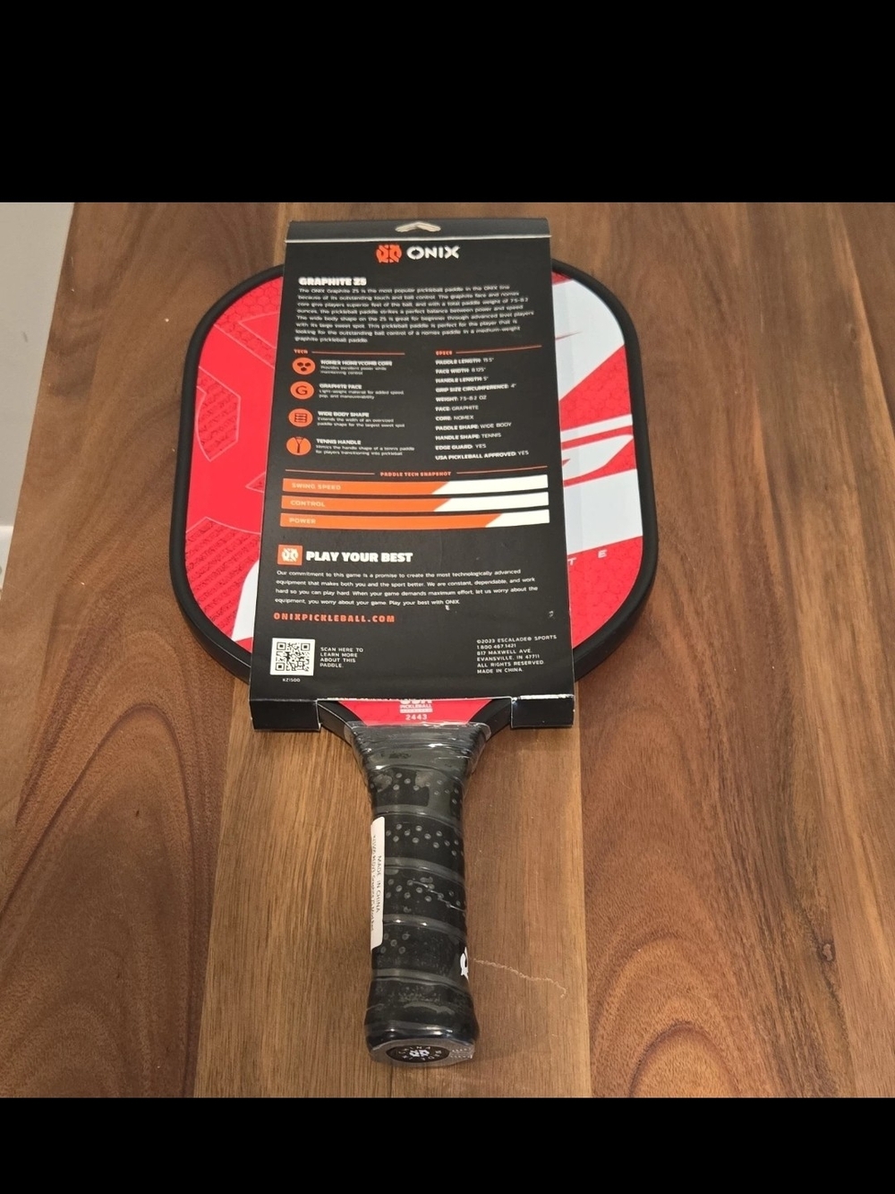 ONIX Graphite Pickleball Paddle - Blue & Red Packaging-price Is For Each Padd - Picture 6 of 7
